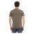 Short Sleeve V-Neck T-shirt with Front Print S Men