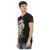 Short Sleeve V-Neck T-shirt with Front Print S Men