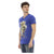 Short Sleeve V-Neck T-shirt with Front Print S Men