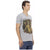 Short Sleeve V-Neck T-shirt with Front Print XL Men