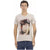 Short Sleeve V-Neck T-Shirt with Front Print XL Men