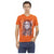 Short Sleeve V-Neck T-Shirt with Front Print S Men