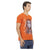 Short Sleeve V-Neck T-Shirt with Front Print S Men