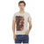 Short Sleeve V-Neck T-shirt with Front Print S Men