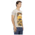 Short Sleeve V-neck T-shirt with Front Print S Men