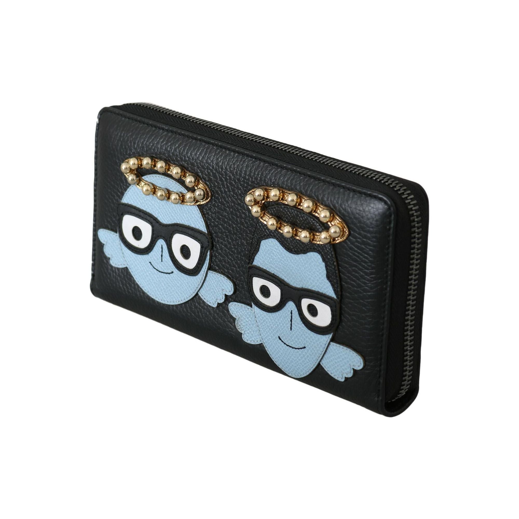 100% Authentic Dolce & Gabbana Leather Wallet with Logo Details