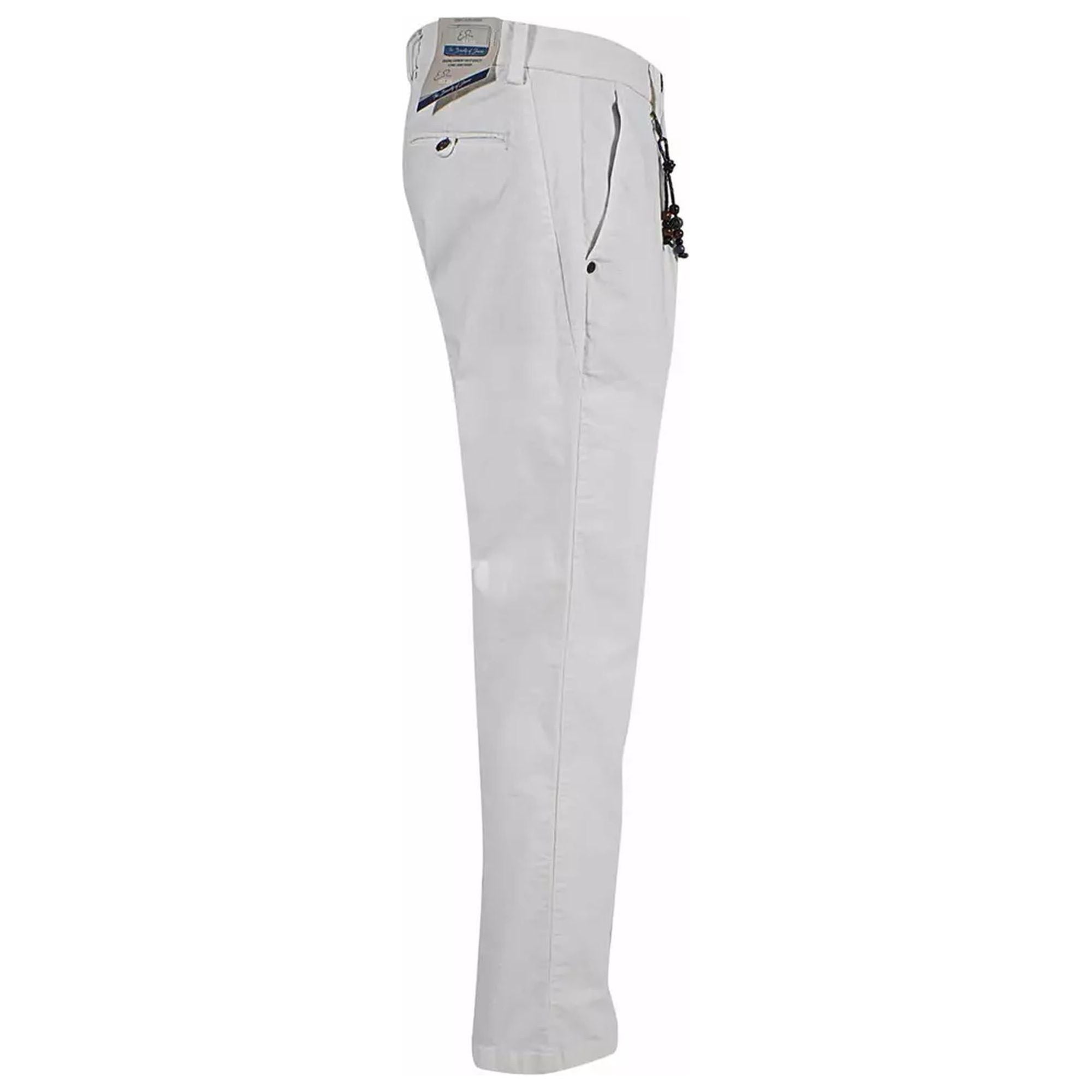 Zee Chino Trousers with Pleats and Five Pockets W29 US Men