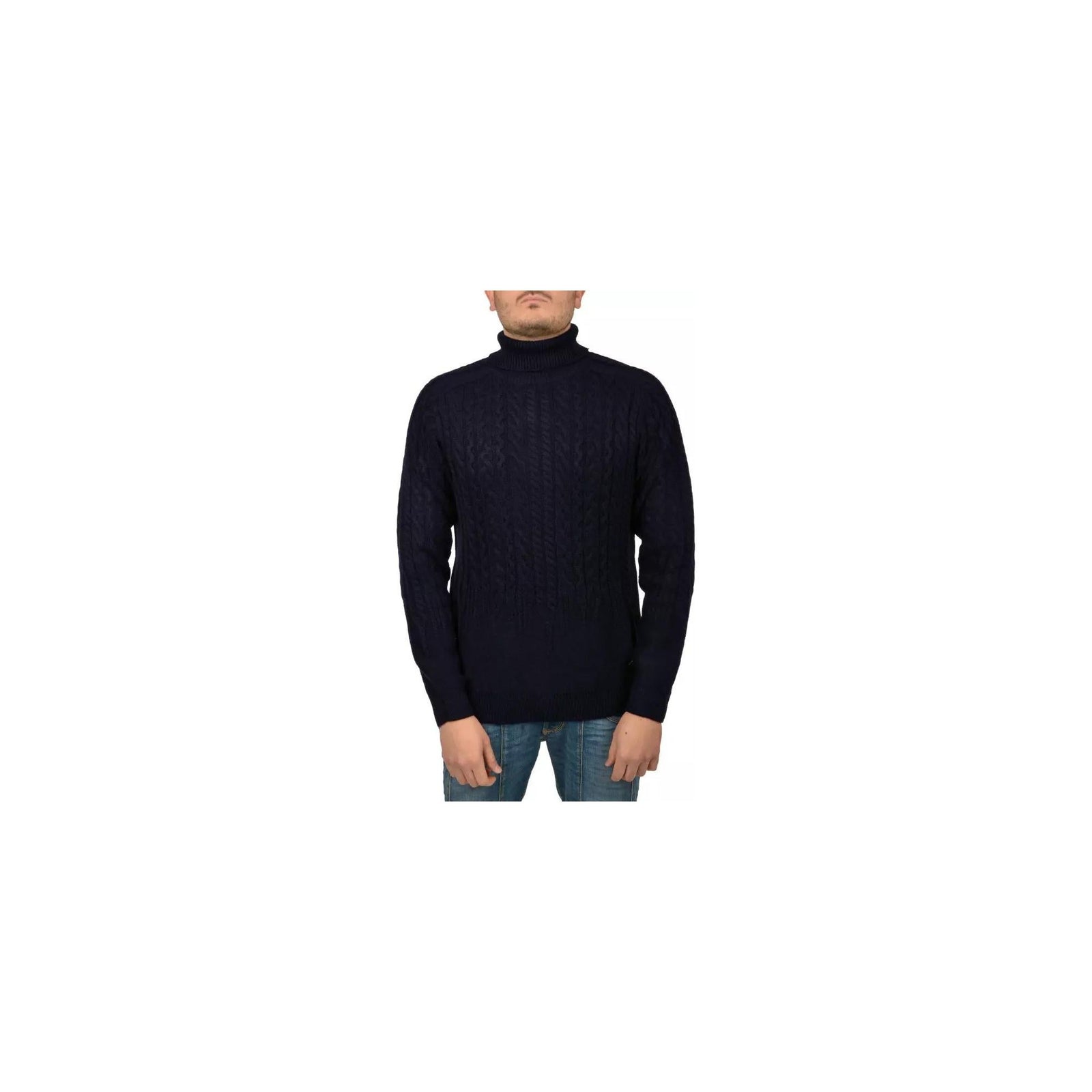 Yes Zee Cable Stitch Turtleneck Sweater XL Men