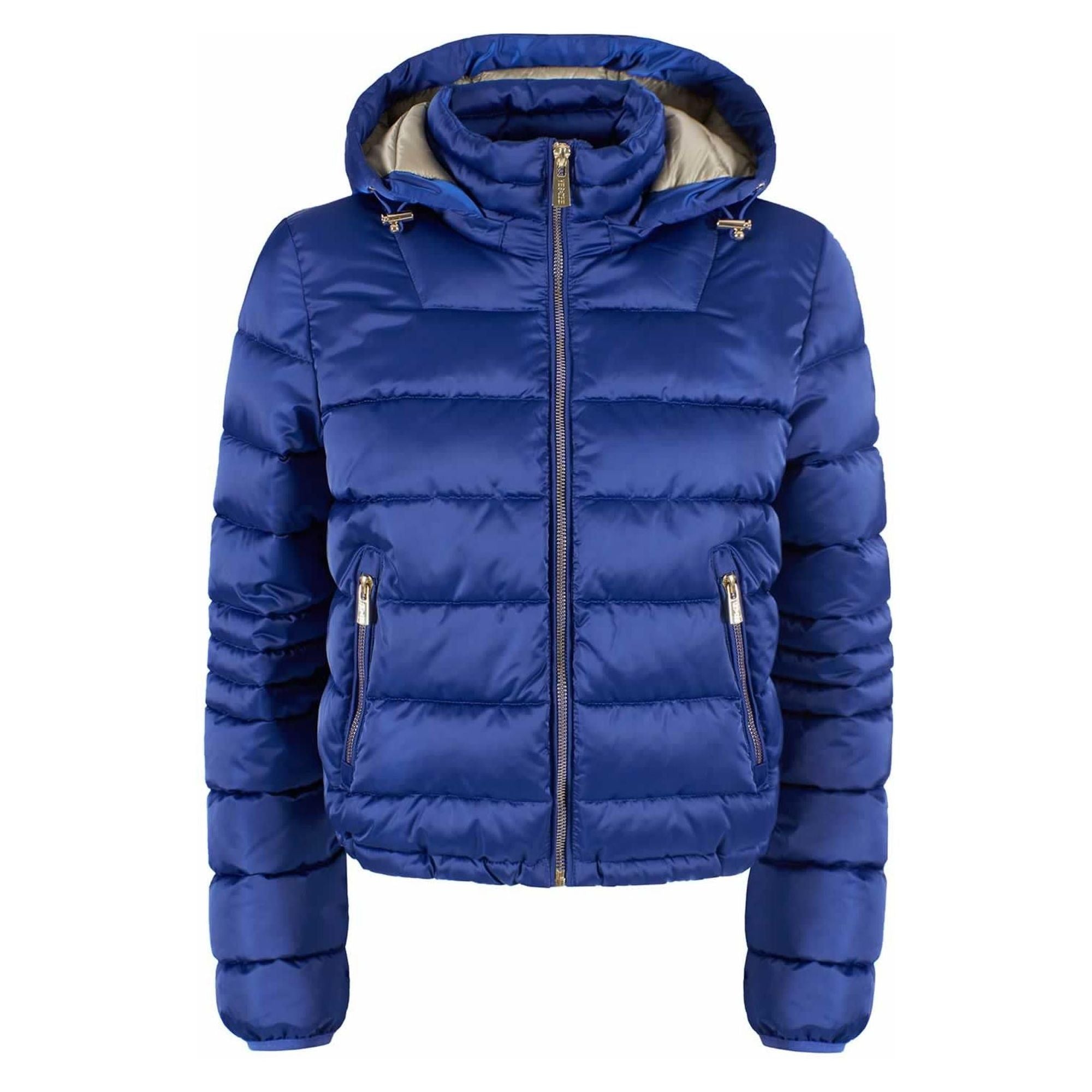 Yes Zee Short Down Jacket with Zip Closure and Hood L Women