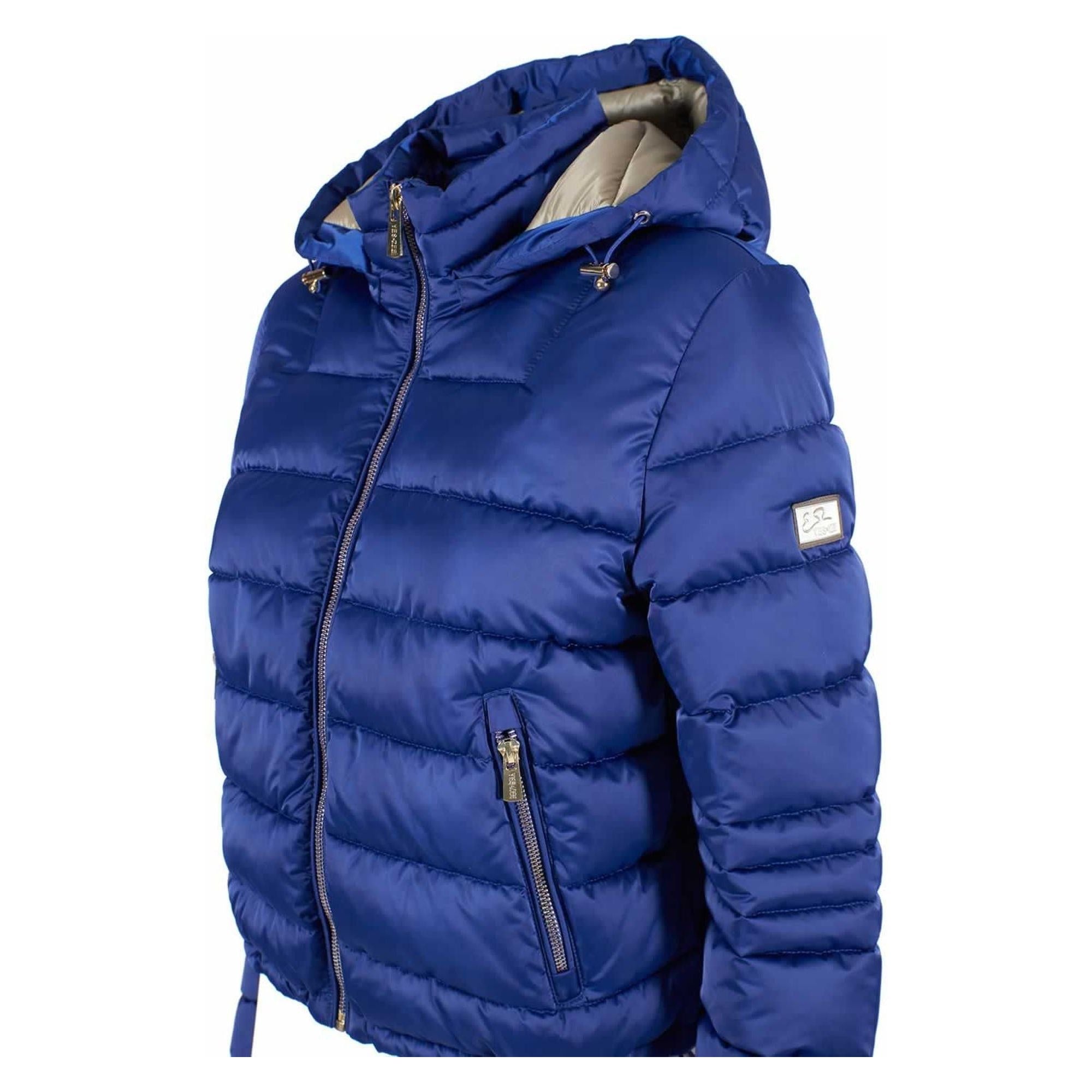 Yes Zee Short Down Jacket with Zip Closure and Hood XS Women