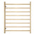 2023 Brushed Brass Gold stainless steel Heated Towel Rail rack Square AU 650*620mm No Timer