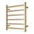 2023 Brushed Brass Gold stainless steel Heated Towel Rail rack Square AU 650*620mm No Timer