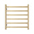 2023 Brushed Brass Gold stainless steel Heated Towel Rail rack Square AU 650*620mm No Timer