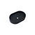 Ultra Modern Concrete Cement Wash Basin Counter Top Matte Black Oval Basin