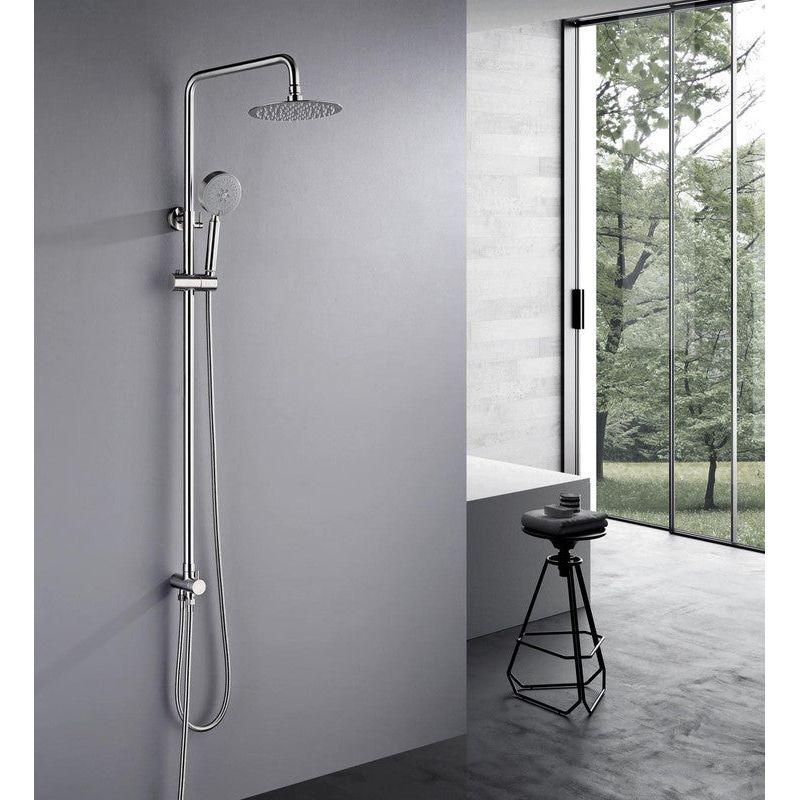 2023 Brushed Rose Gold Copper Solid Stainless Steel 304 made shower set w diverter 200 mm head sprayer hand held head