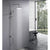 2023 Brushed Nickel Solid Stainless Steel 304 made shower set w diverter 200 mm head sprayer hand held head Suit Outdoor