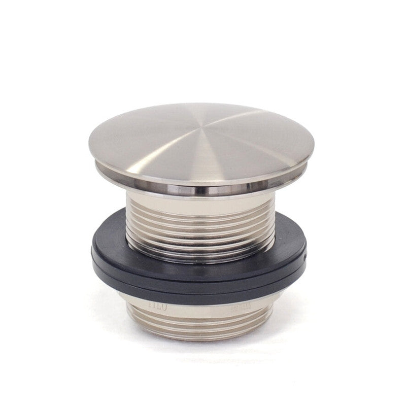 2021 new brushed Nickel Brushed stainless steel Pop Up Waste Plug 40 mm NO Overflow