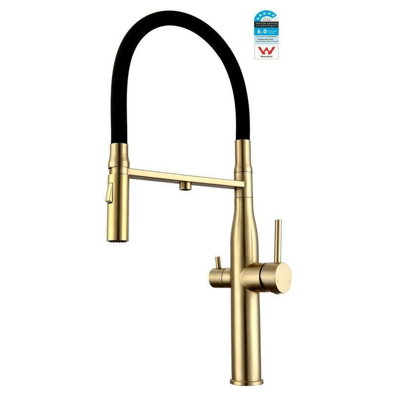 2022 WELS Kitchen Mixer brushed Copper Pull Out Spray 3 way filter Faucet s/s 304 Tap