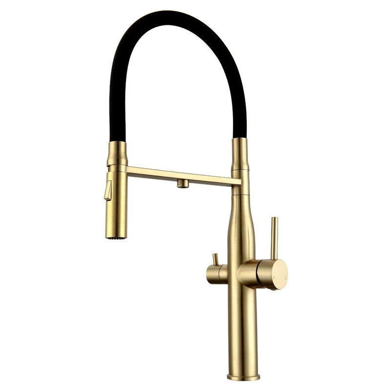 2022 WELS Kitchen Mixer brushed Copper Pull Out Spray 3 way filter Faucet s/s 304 Tap