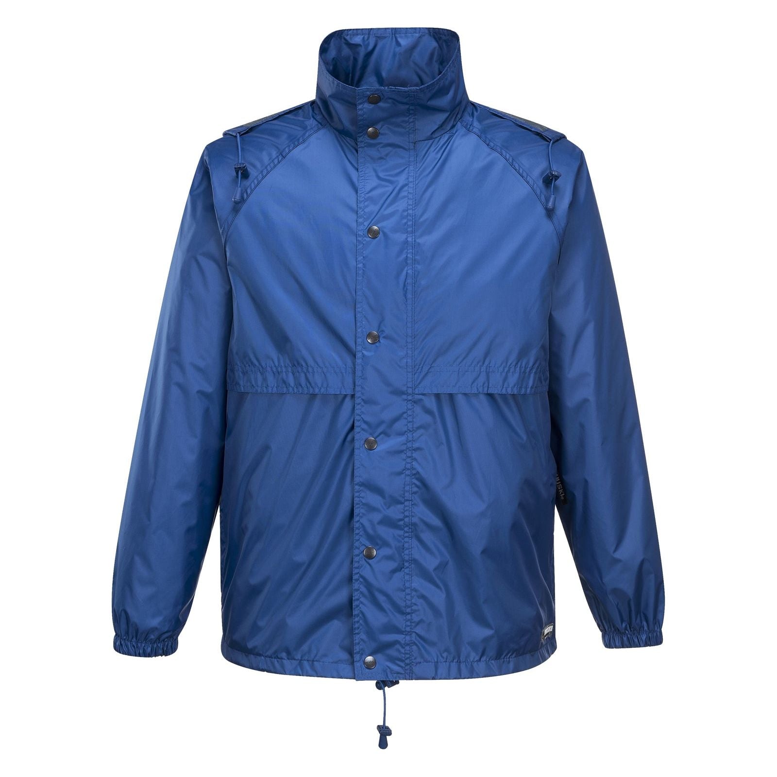 HUSKI STRATUS RAIN JACKET Waterproof Workwear Concealed Hood Windproof Packable - Cobalt - 4XL