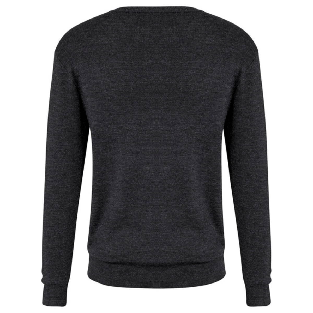 Mens Advatex Varesa Wool Pullover Jumper Cardigan V Neck - Charcoal - M