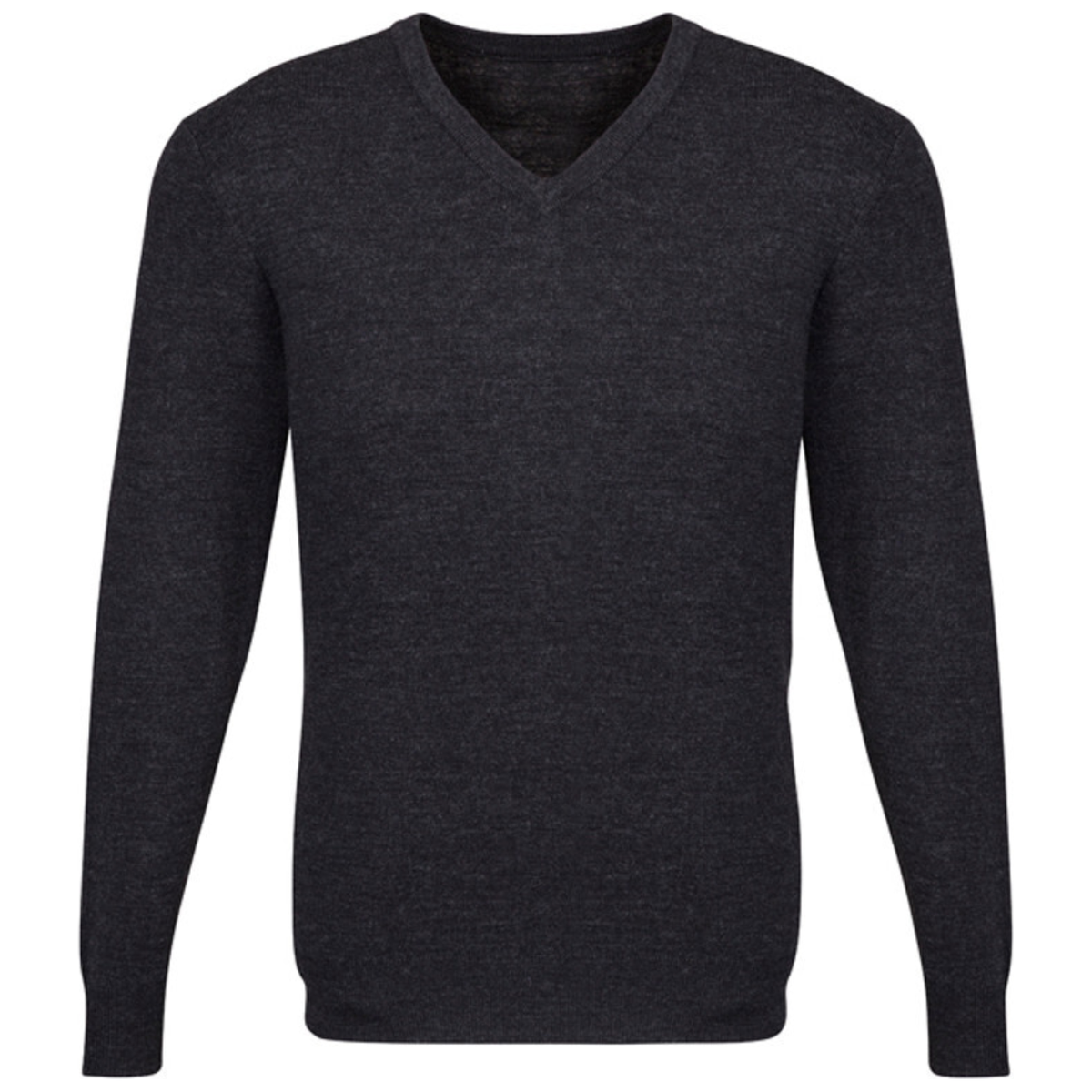 Mens Advatex Varesa Wool Pullover Jumper Cardigan V Neck - Charcoal - S