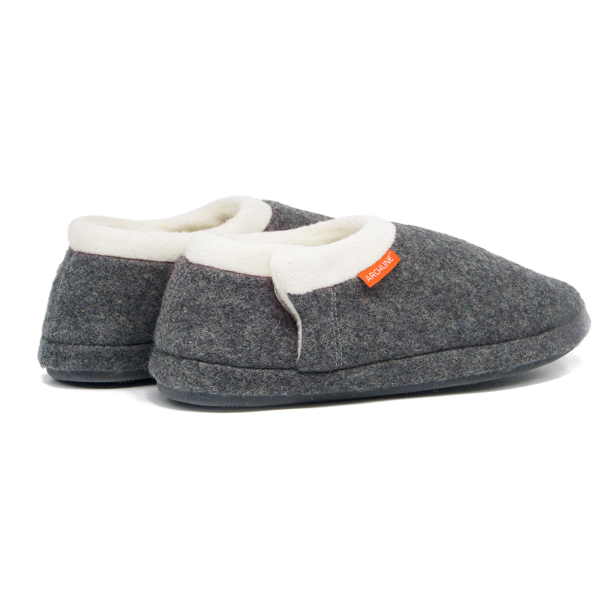 ARCHLINE Orthotic Slippers CLOSED Arch Scuffs Orthopedic Moccasins Shoes - Grey Marle - EUR 47