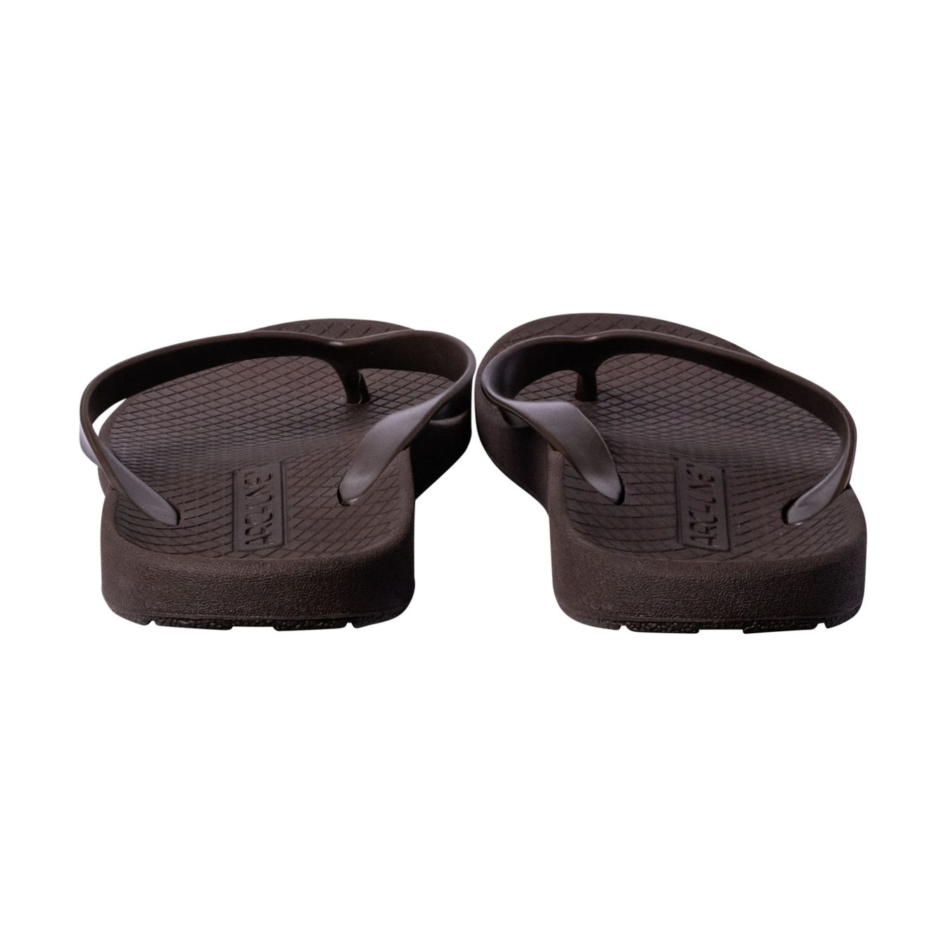 ARCHLINE Orthotic Thongs Arch Support Shoes Footwear Flip Flops Orthopedic - Brown/Brown - EUR 38