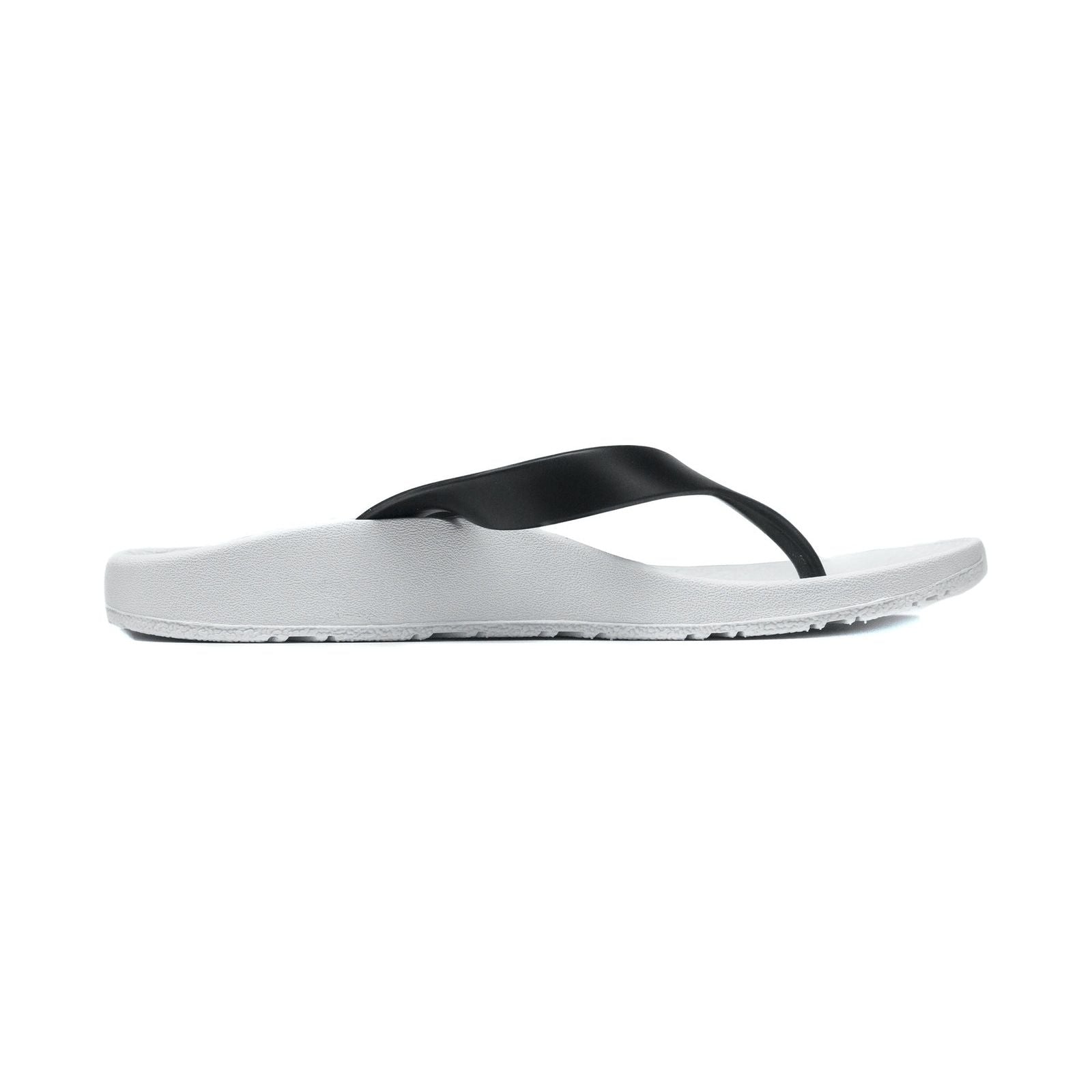 ARCHLINE Orthotic Thongs Arch Support Shoes Footwear Flip Flops Orthopedic - White/Black - EUR 36