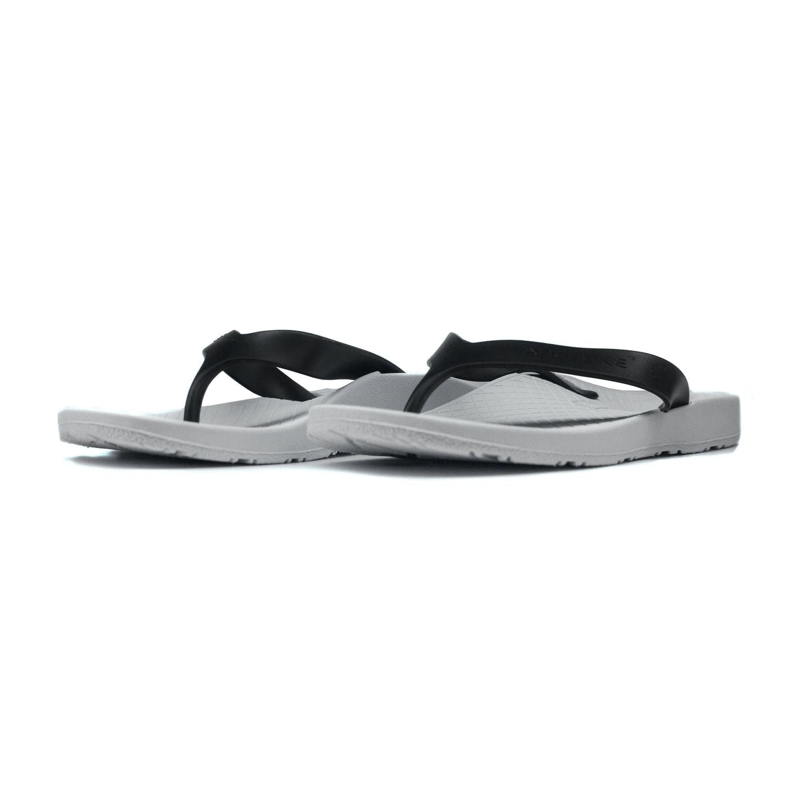 ARCHLINE Orthotic Thongs Arch Support Shoes Footwear Flip Flops Orthopedic - White/Black - EUR 36