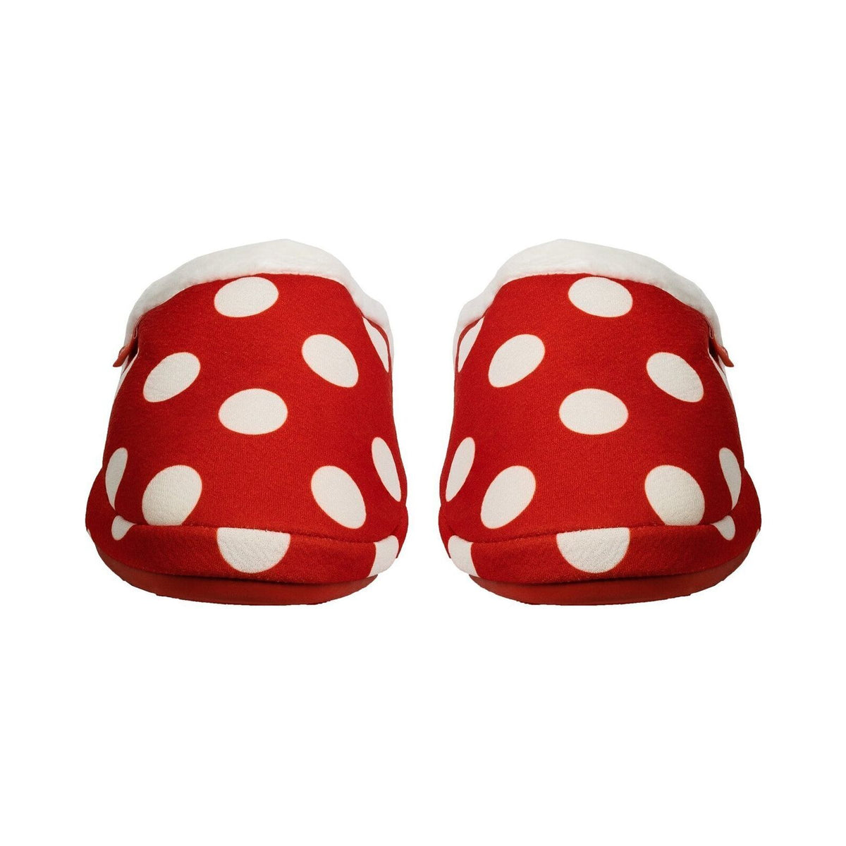 ARCHLINE Orthotic Slippers Slip On Scuffs Pain Relief Moccasins - Red Polka Dot - EUR 41 (Womens US 10)