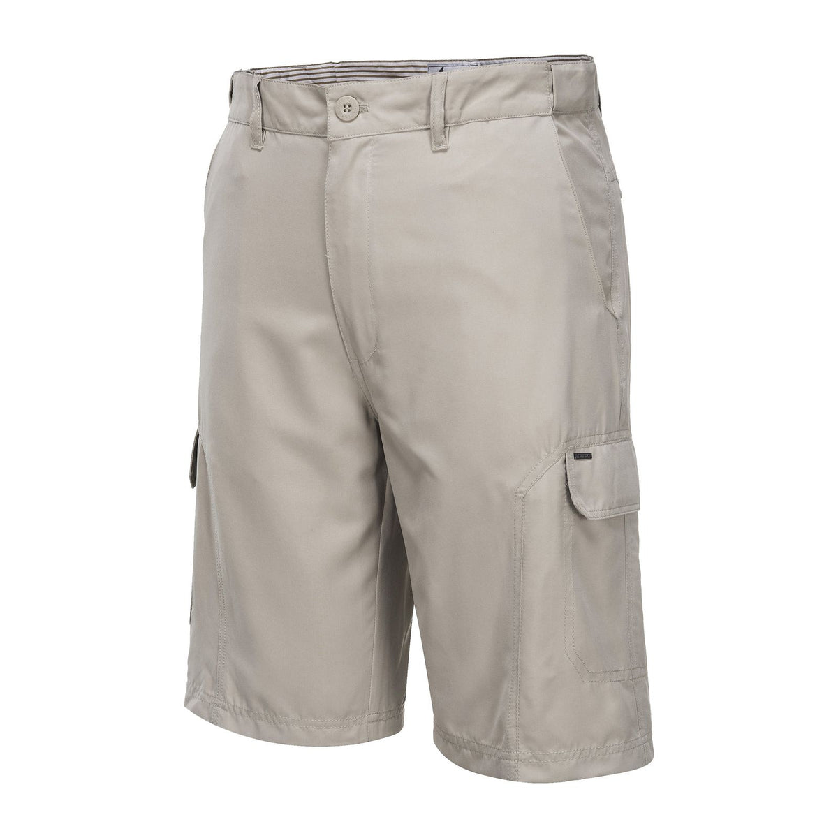 HUSKI Cargo Shorts Mens Cascade Microfibre Flexi Fit Short Army Military 515206 - Bone - 4XL (112cm Waist)