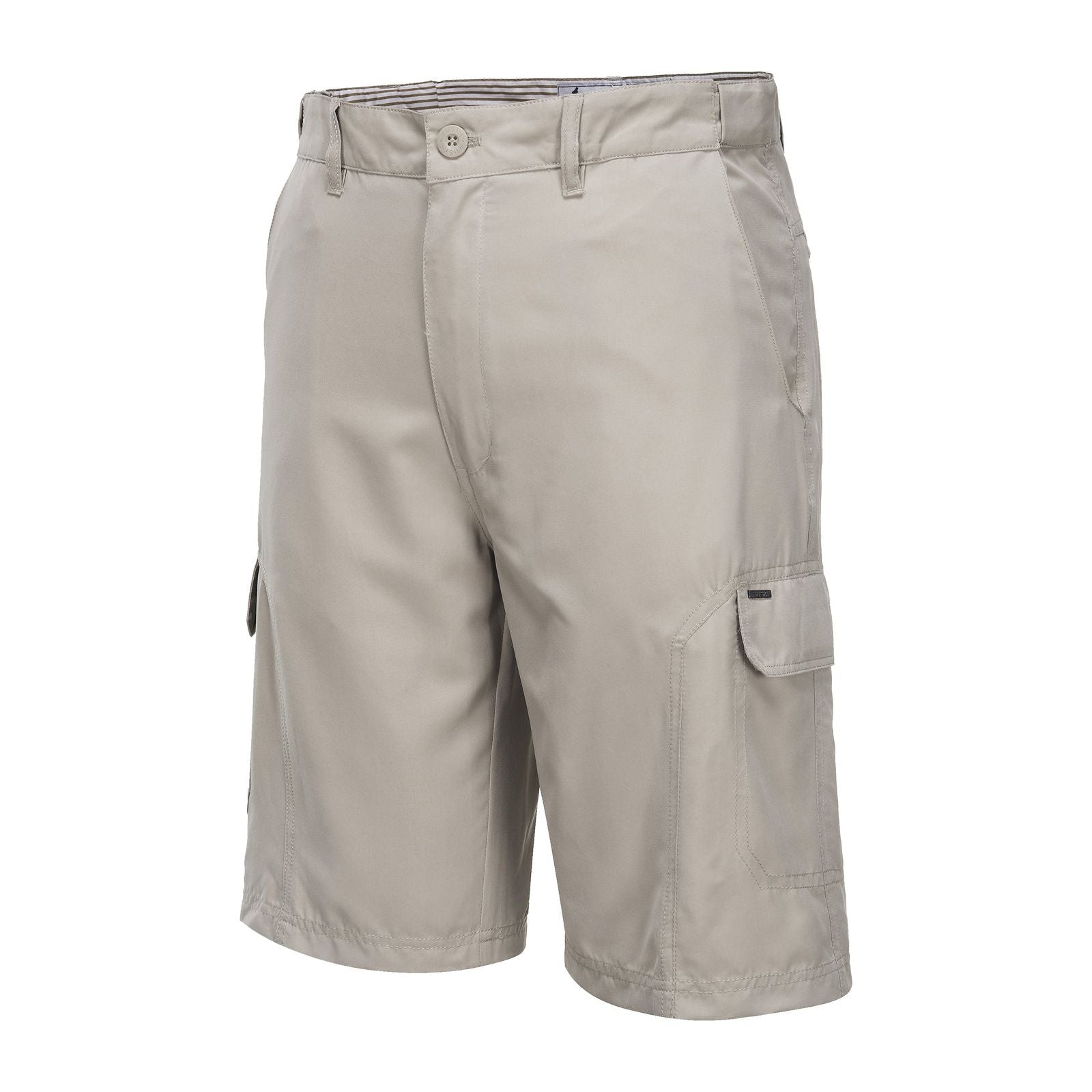 HUSKI Cargo Shorts Mens Cascade Microfibre Flexi Fit Short Army Military 515206 - Bone - 4XL (112cm Waist)