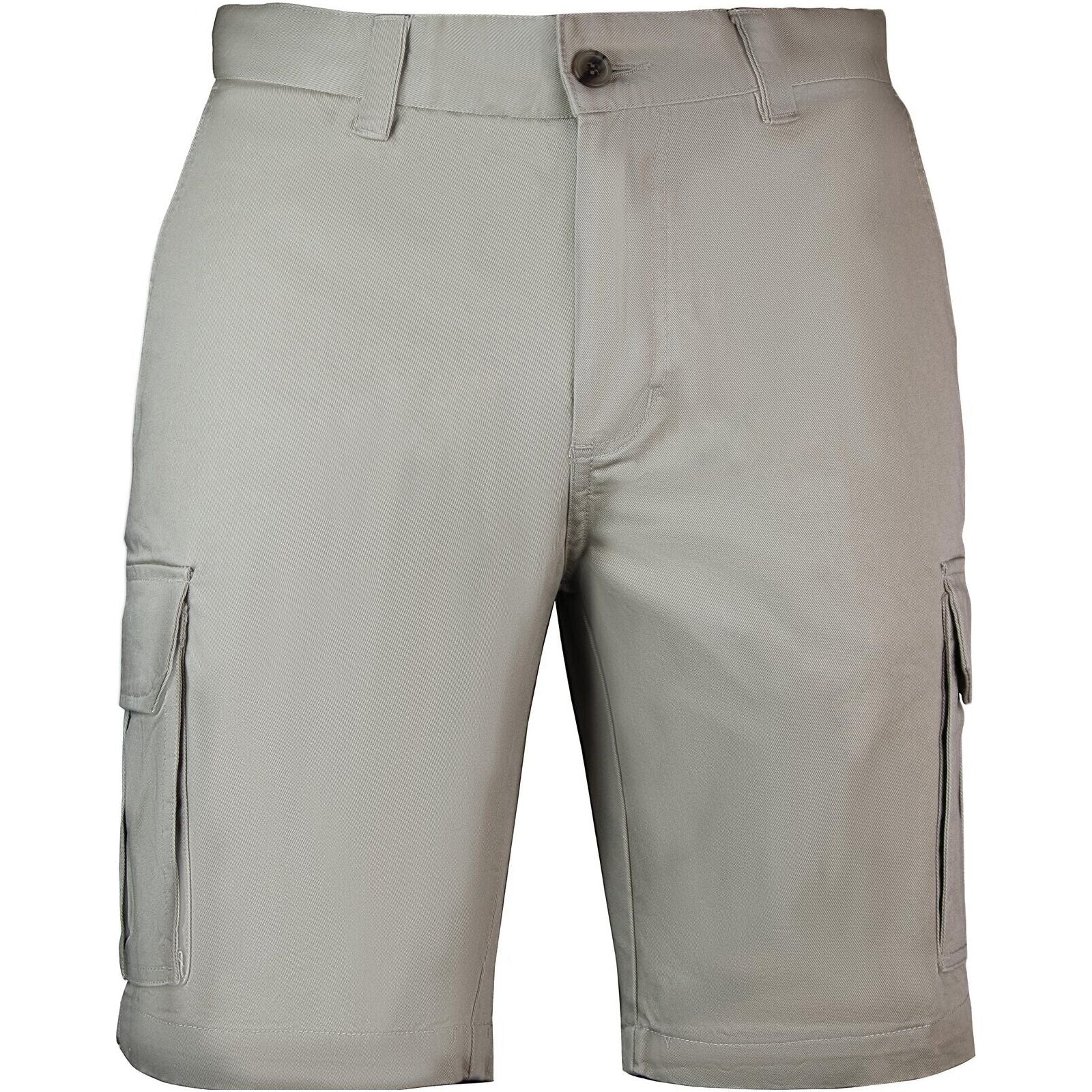 Mens Cargo Shorts 100% Cotton Casual Work Wear Half Pants Summer Army Military - Fawn - 32 (82cm)