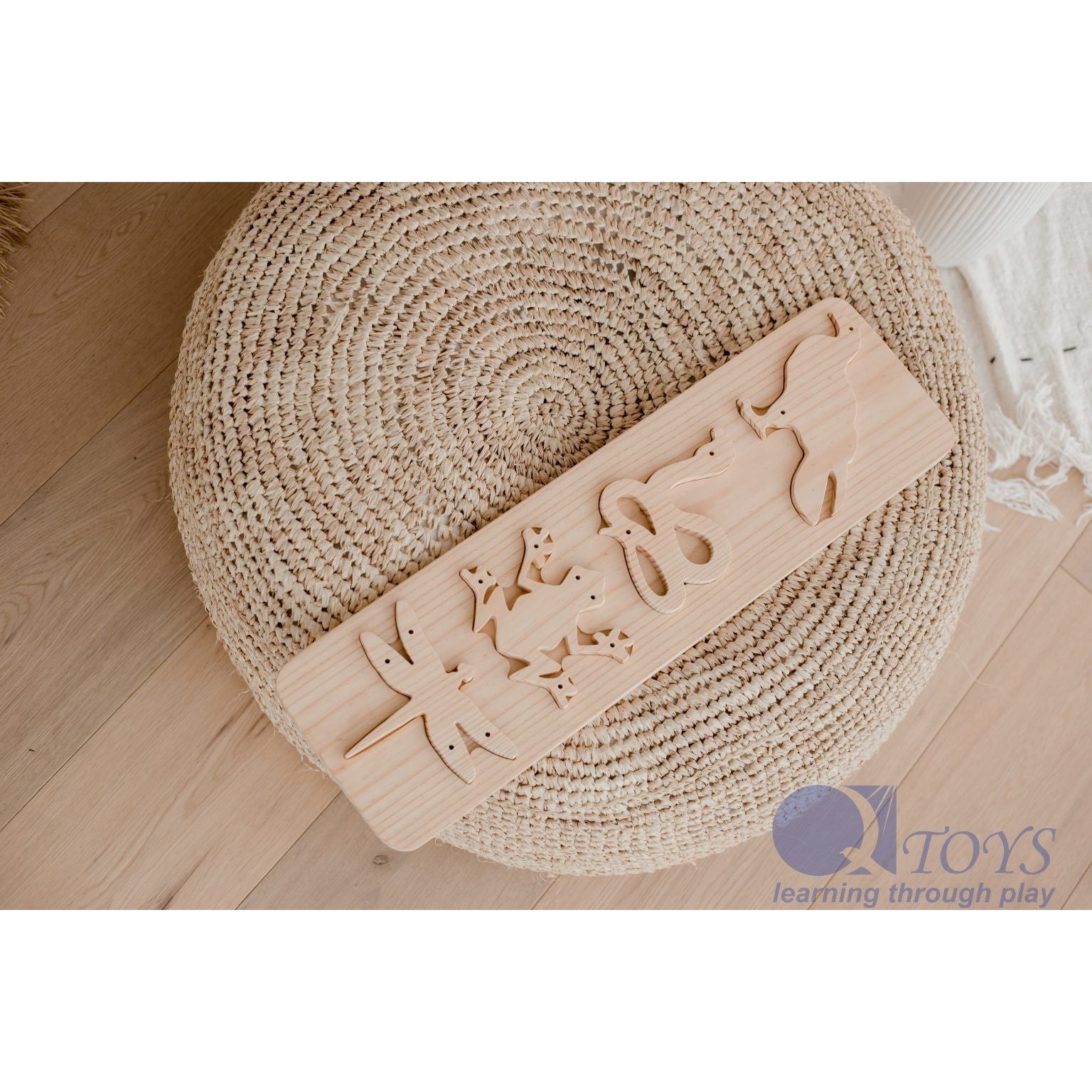 Food chain puzzle and lacing set