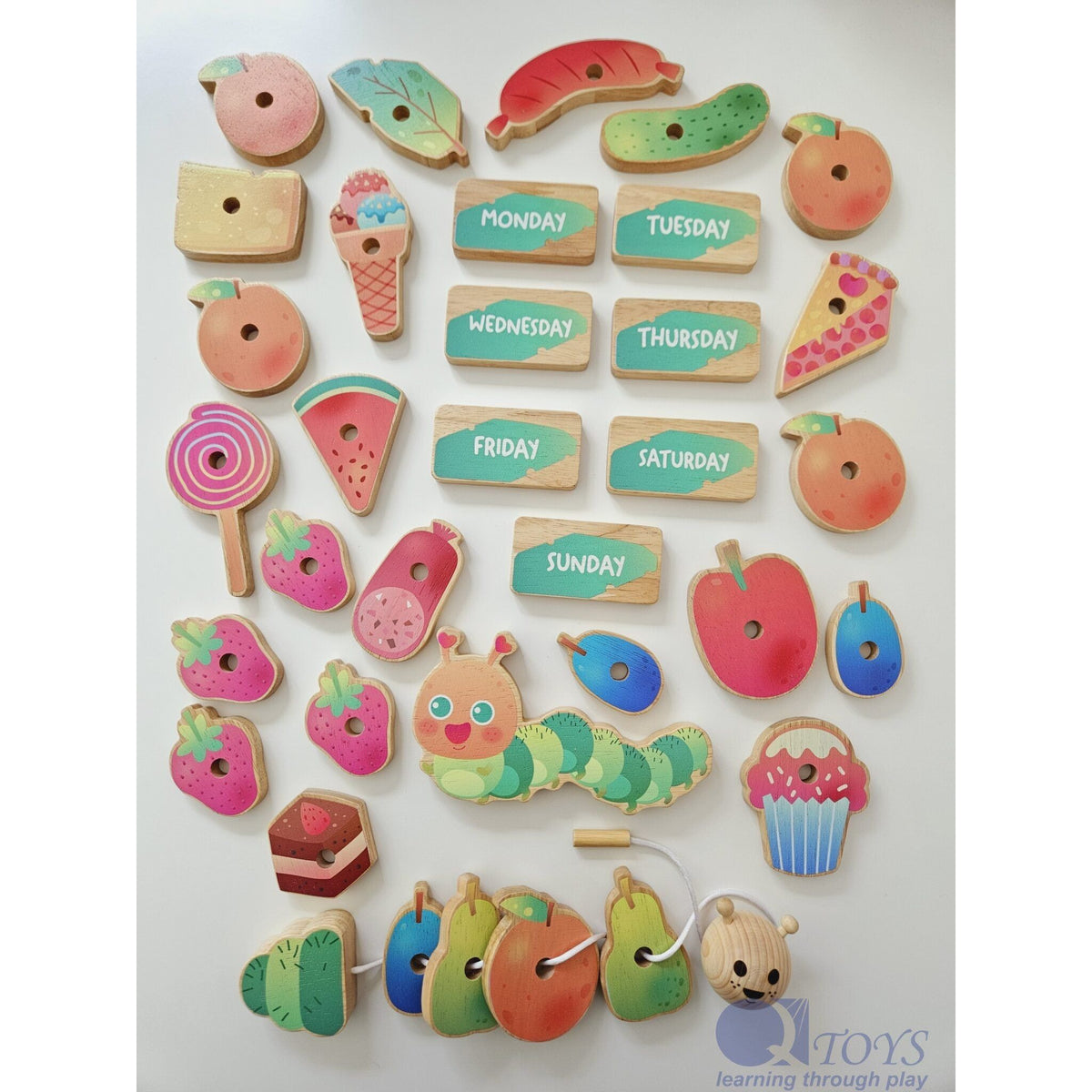 Caterpillar Lacing Set