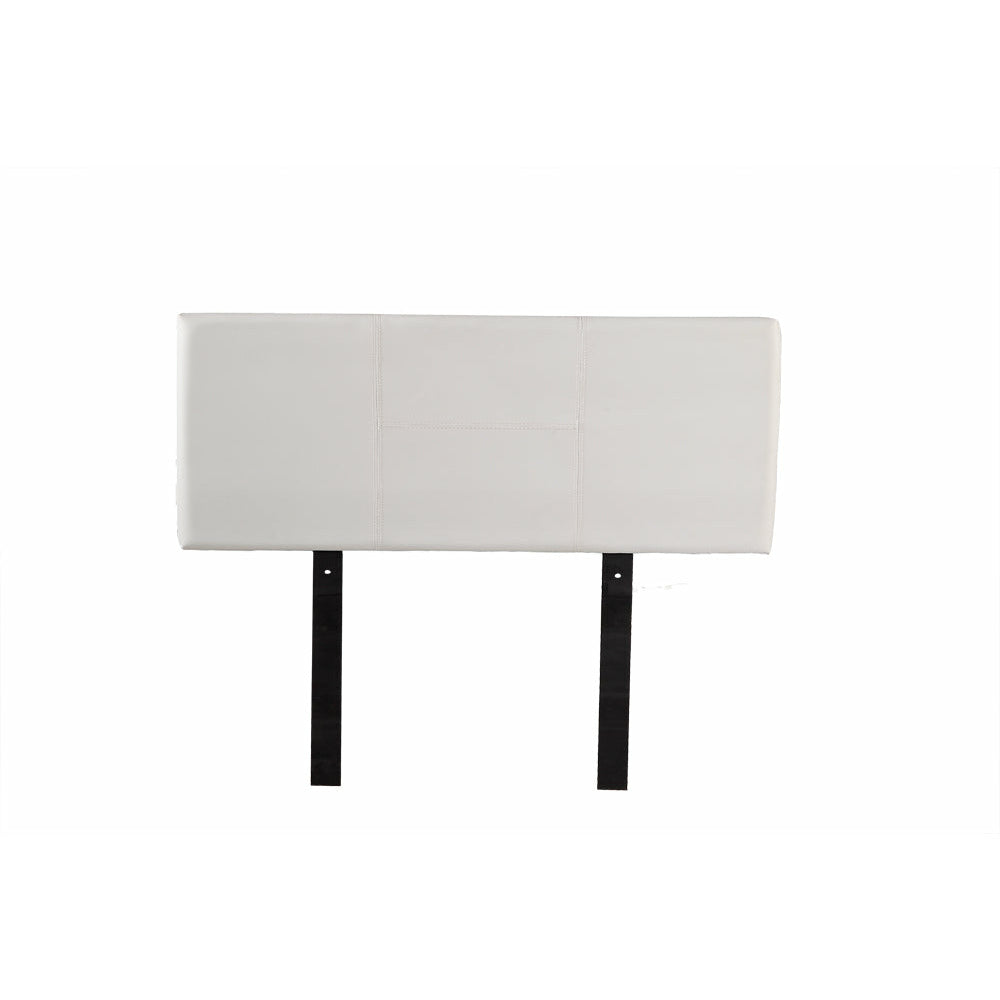 PU Leather Queen Bed Headboard Bedhead - White