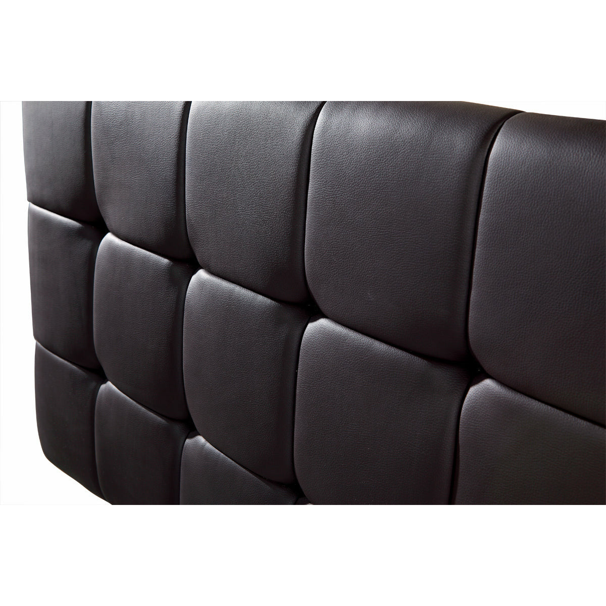 PU Leather Single Bed Deluxe Headboard Bedhead - Black