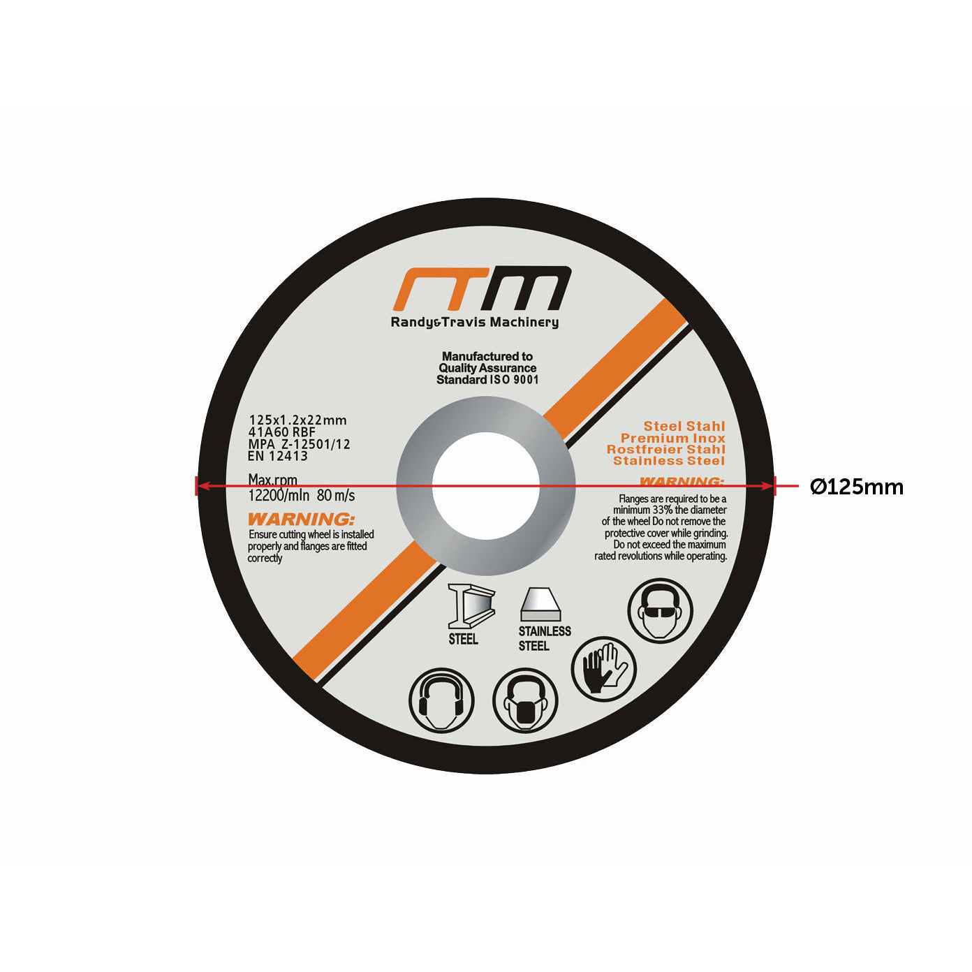 125mm 5" Cutting Disc Wheel for Angle Grinder x100