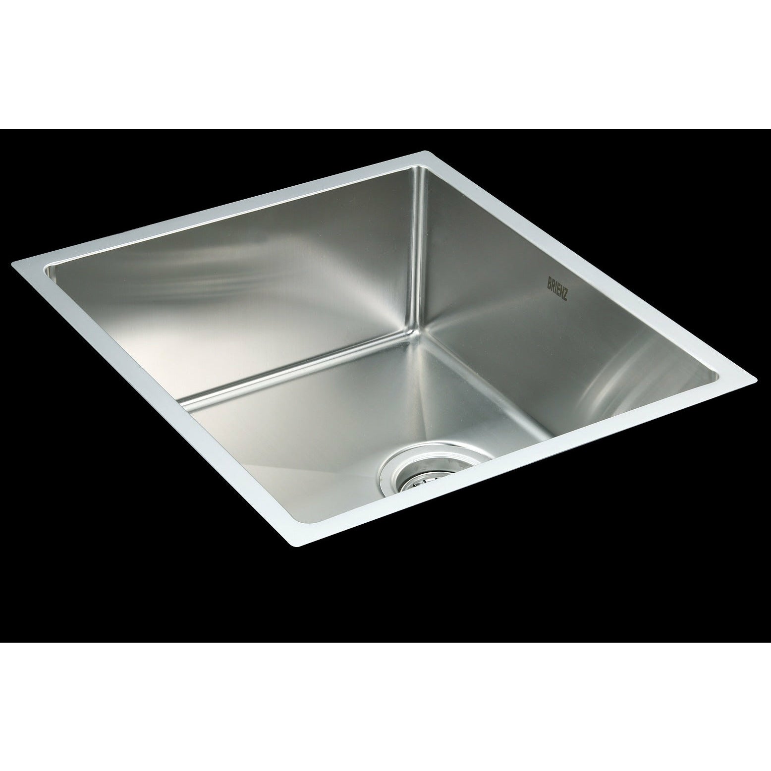 490x440mm Handmade Stainless Steel Undermount / Topmount Kitchen Laundry Sink with Waste