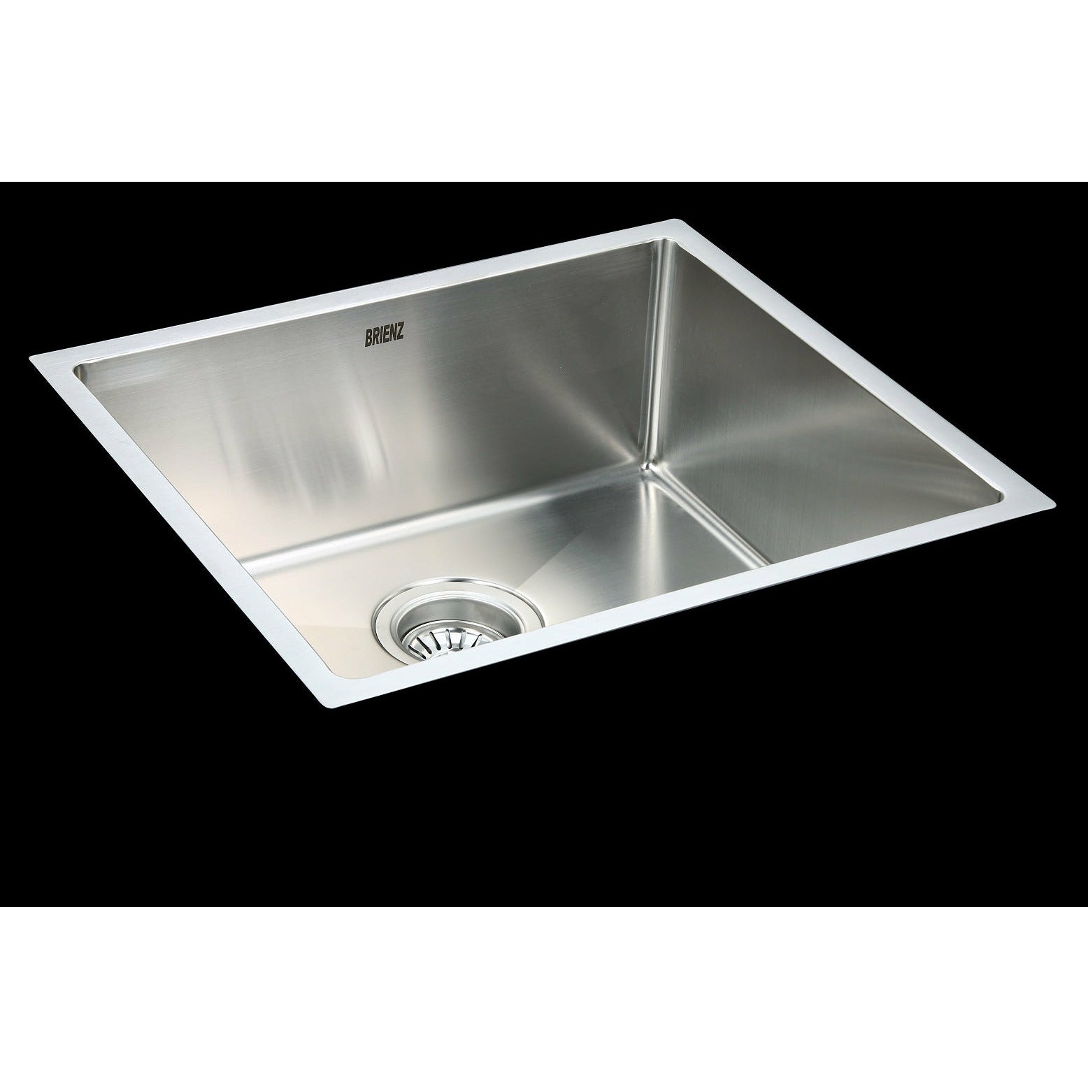 490x440mm Handmade Stainless Steel Undermount / Topmount Kitchen Laundry Sink with Waste