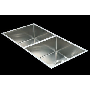 865x440mm Handmade Stainless Steel Undermount / Topmount Kitchen Sink with Waste