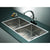 865x440mm Handmade Stainless Steel Undermount / Topmount Kitchen Sink with Waste