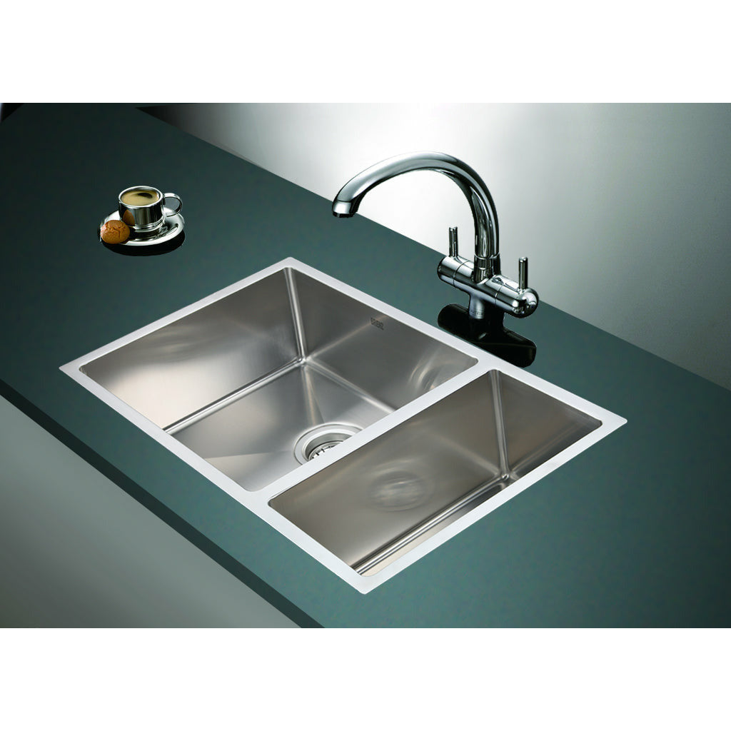 715x440mm Handmade Stainless Steel Undermount / Topmount Kitchen Sink with Waste