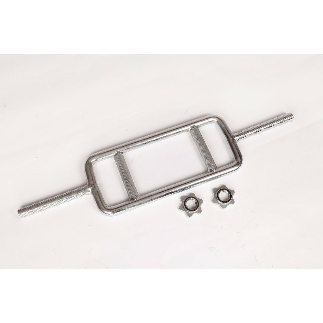 Chrome Tricep Bar Barbell Heavy Duty with Spinlock Collars