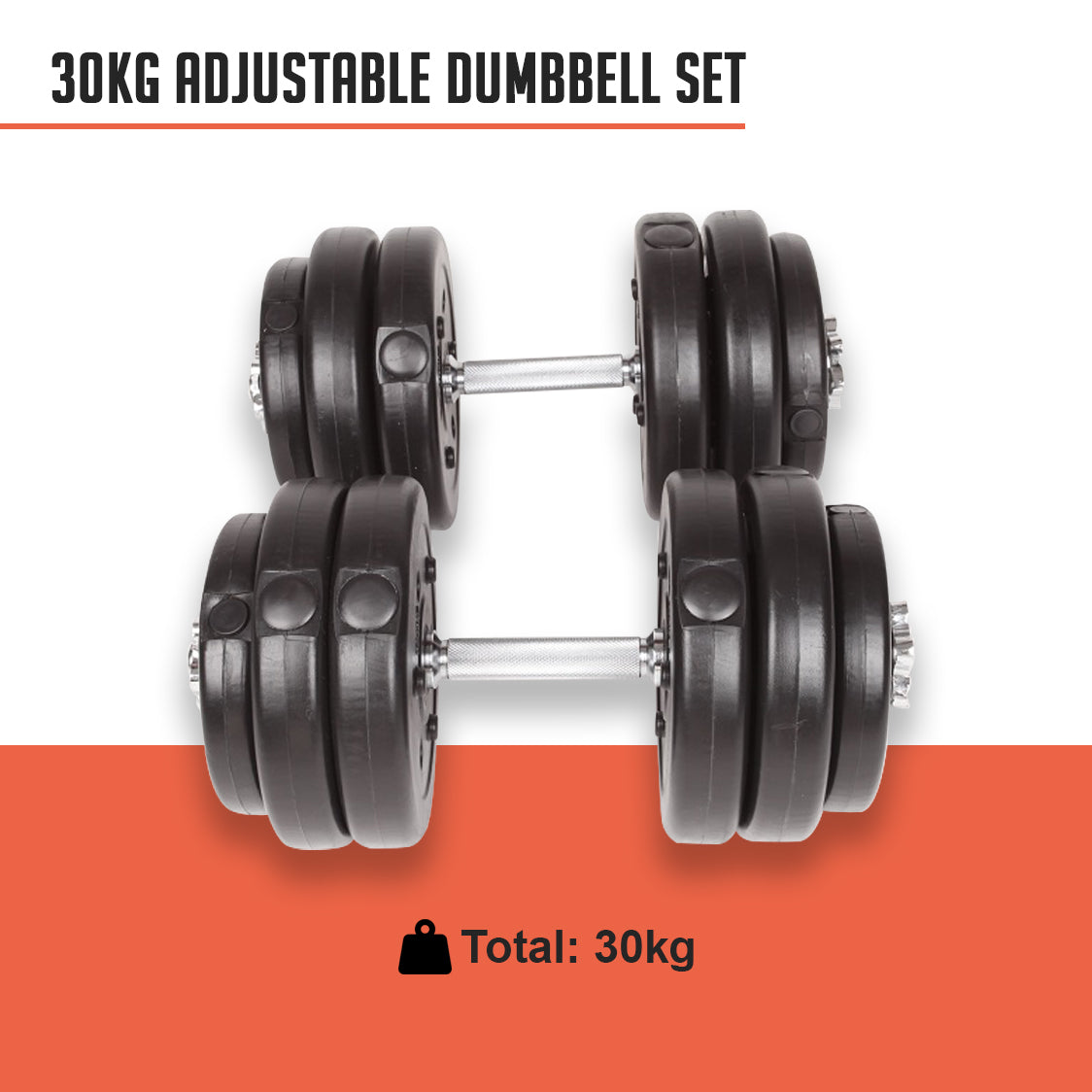 30KG Adjustable Dumbbell Set