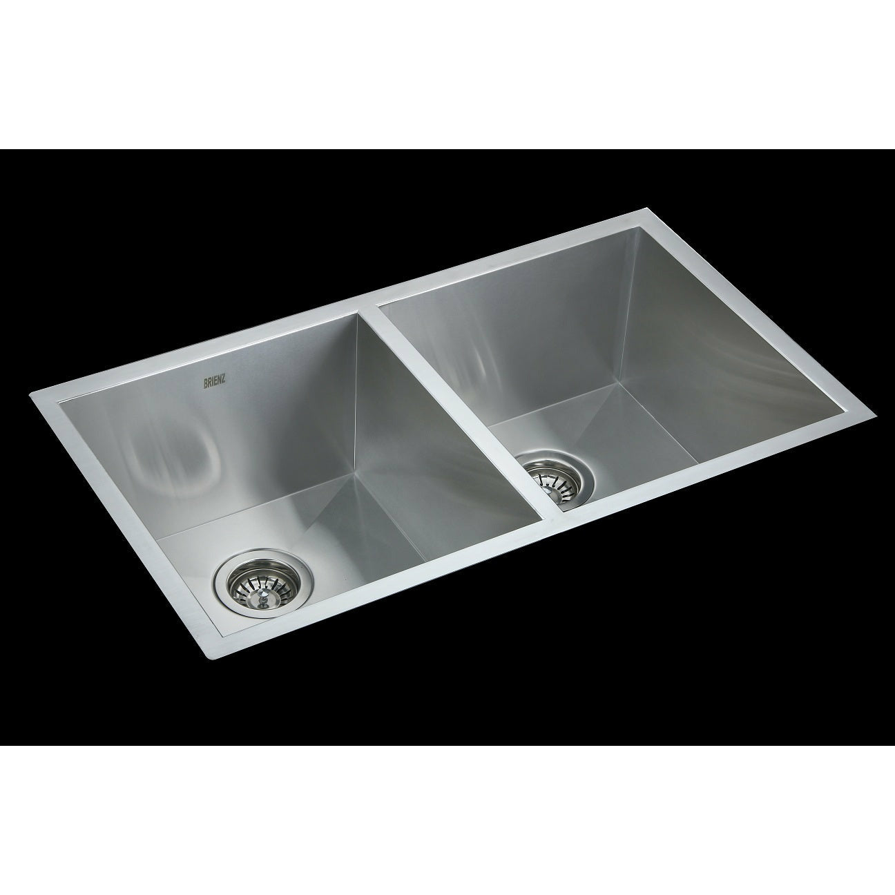 820x457mm Handmade Stainless Steel Undermount / Topmount Kitchen Laundry Sink with Waste