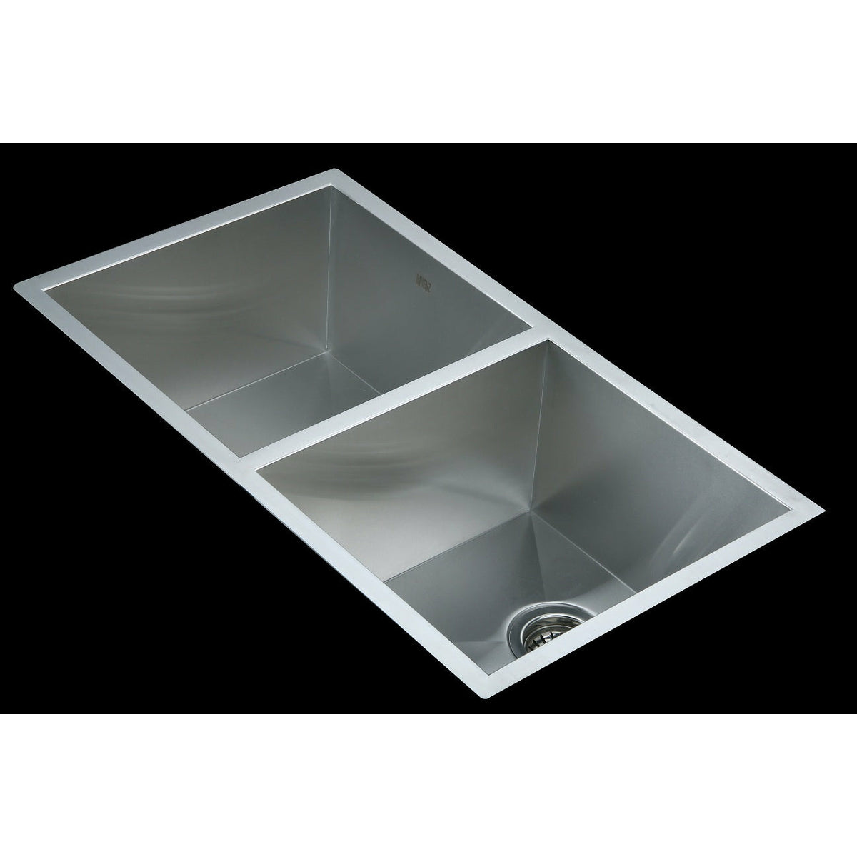 820x457mm Handmade Stainless Steel Undermount / Topmount Kitchen Laundry Sink with Waste