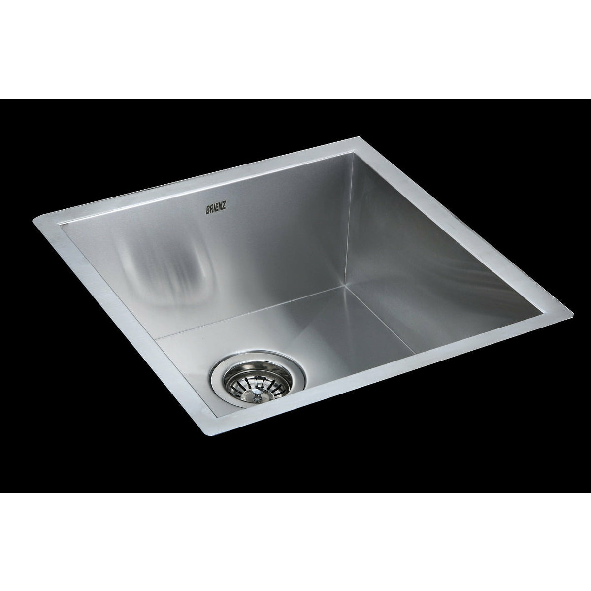 440x440mm Handmade Stainless Steel Undermount / Topmount Kitchen Laundry Sink with Waste