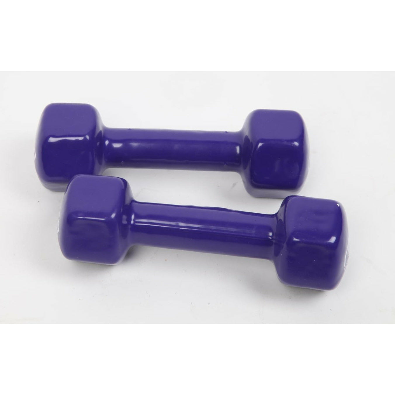 2kg Dumbbells Pair PVC Hand Weights Rubber Coated
